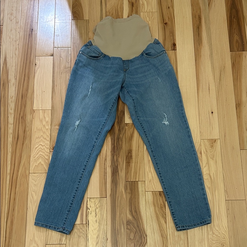 Motherhood Blue Straight Leg Maternity Jeans
